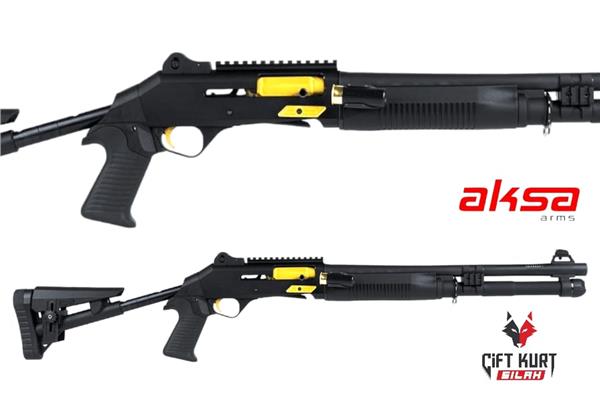 Aksa Crossfire Wi Extreme 12GA Polimer El Kundaklı (Siyah) Tüplü Yarı Otomatik Yivsiz Av Tüfeği
